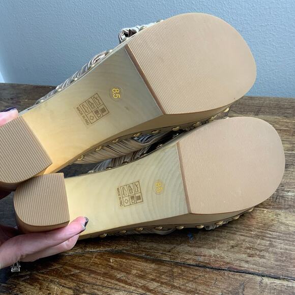 Koko + Palenki Jana Heel in Champagne Satin NWOT size 8.5 - Picture 7 of 7